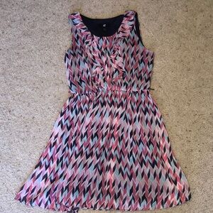 IZ Beyer pink blue dress size medium